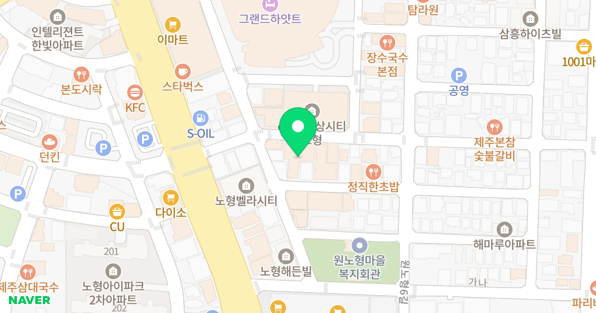 에코 드반트 위치 지도 - 제주특별자치도 제주시 원노형남1길 12