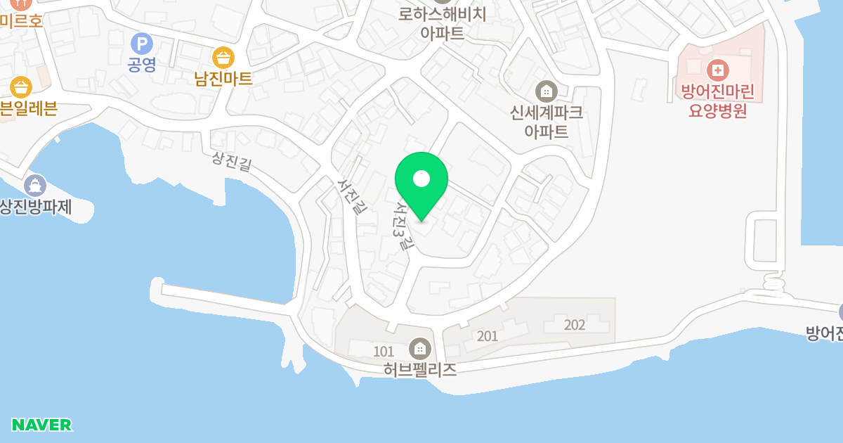 The Herbor 위치 지도 - 울산광역시 동구 서진3길 32