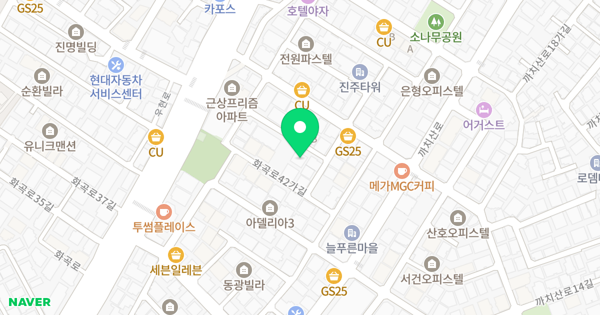(24-118) 위치 지도 - 서울특별시 강서구 화곡로42가길 5-14