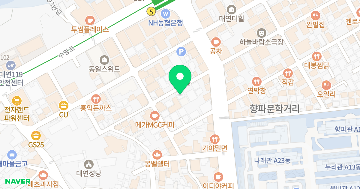 아티카센트럴시티 위치 지도 - 부산광역시 남구 용소로14번길 11