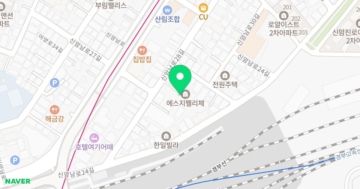 에스지펠리체 위치 지도 - 대구광역시 동구