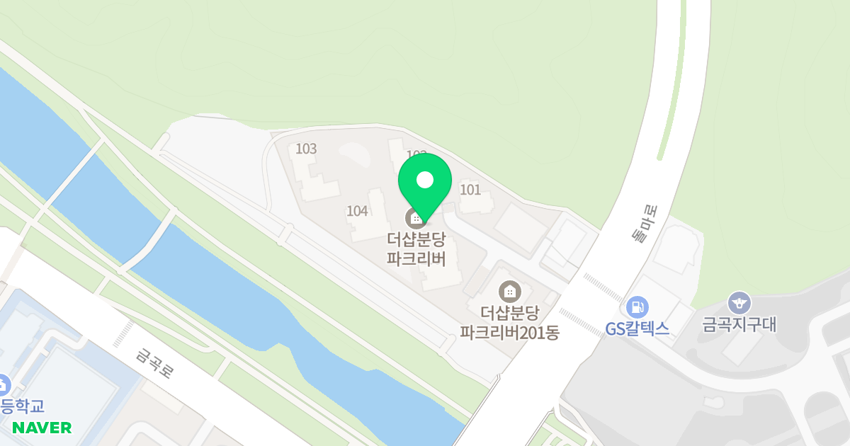 더샵 분당파크리버 위치 지도 - 경기도 성남시 분당구 돌마로 169