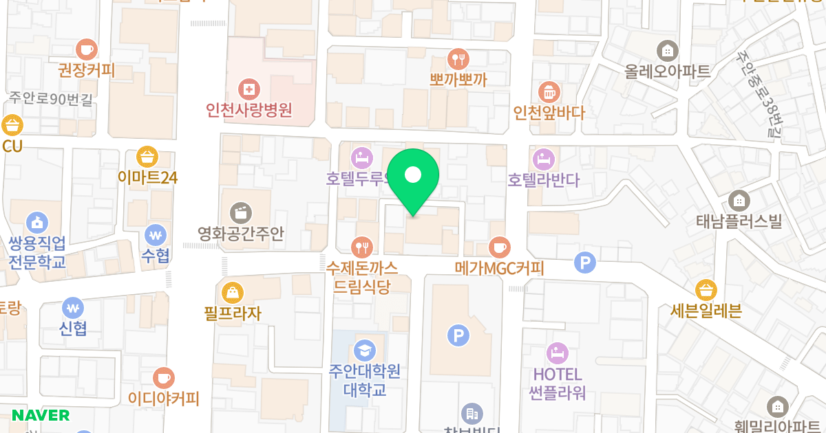 스위트리아 아파트 위치 지도 - 인천광역시 미추홀구 석바위로 79