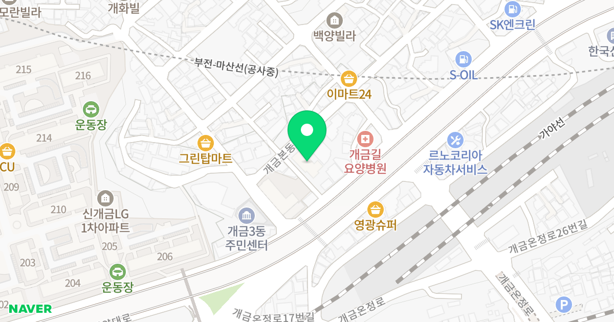 개금미네스트 위치 지도 - 부산광역시 부산진구 개금본동로9번길 69