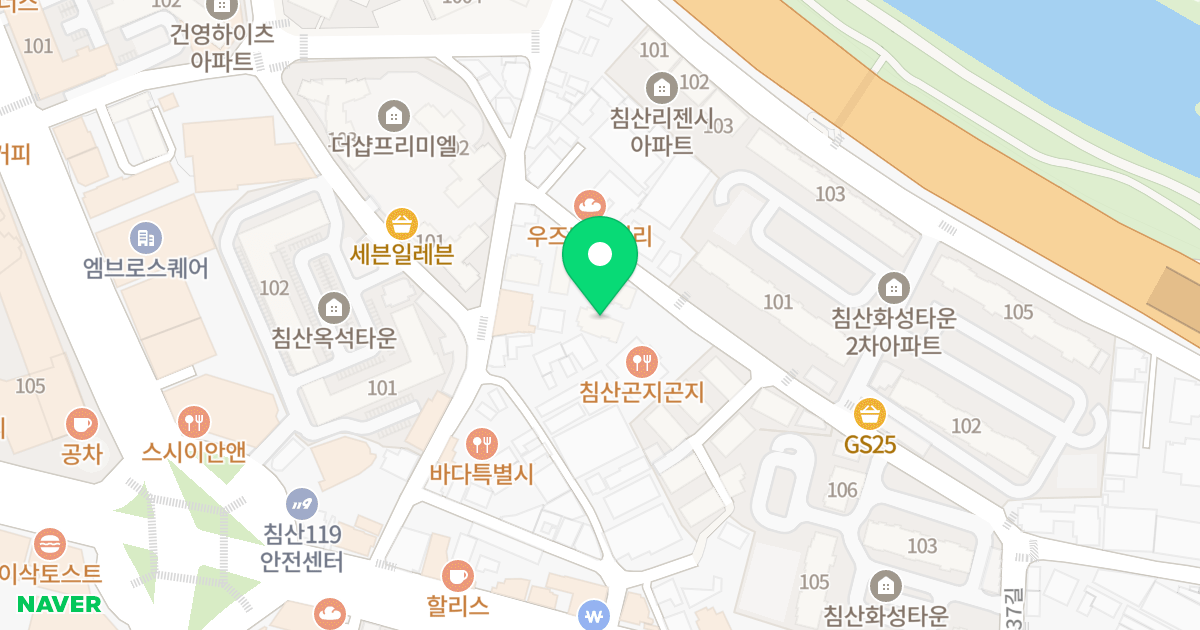 침산센텀파크 위치 지도 - 대구광역시 북구 침산남로37길 31