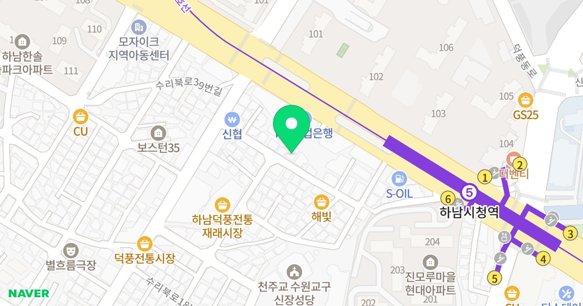 (326-118) 위치 지도 - 경기도 하남시 수리북로34번길 15