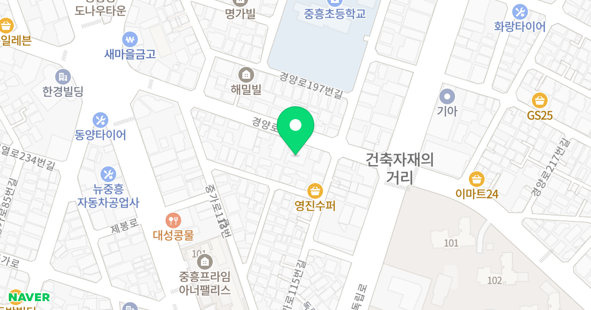주건축물제1동 위치 지도 - 광주광역시 북구 경양로 194