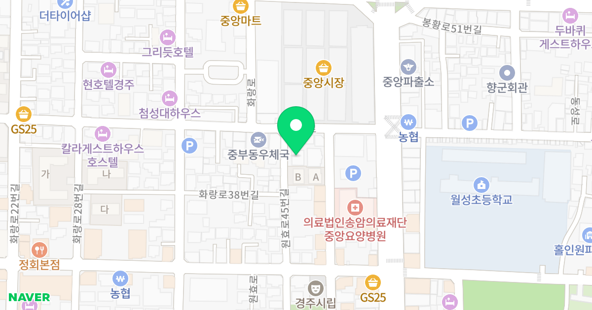 (342-42) 위치 지도 - 경상북도 경주시 원효로45번길 12