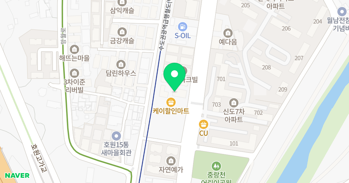 수정샤인빌 위치 지도 - 경기도 의정부시  123-1