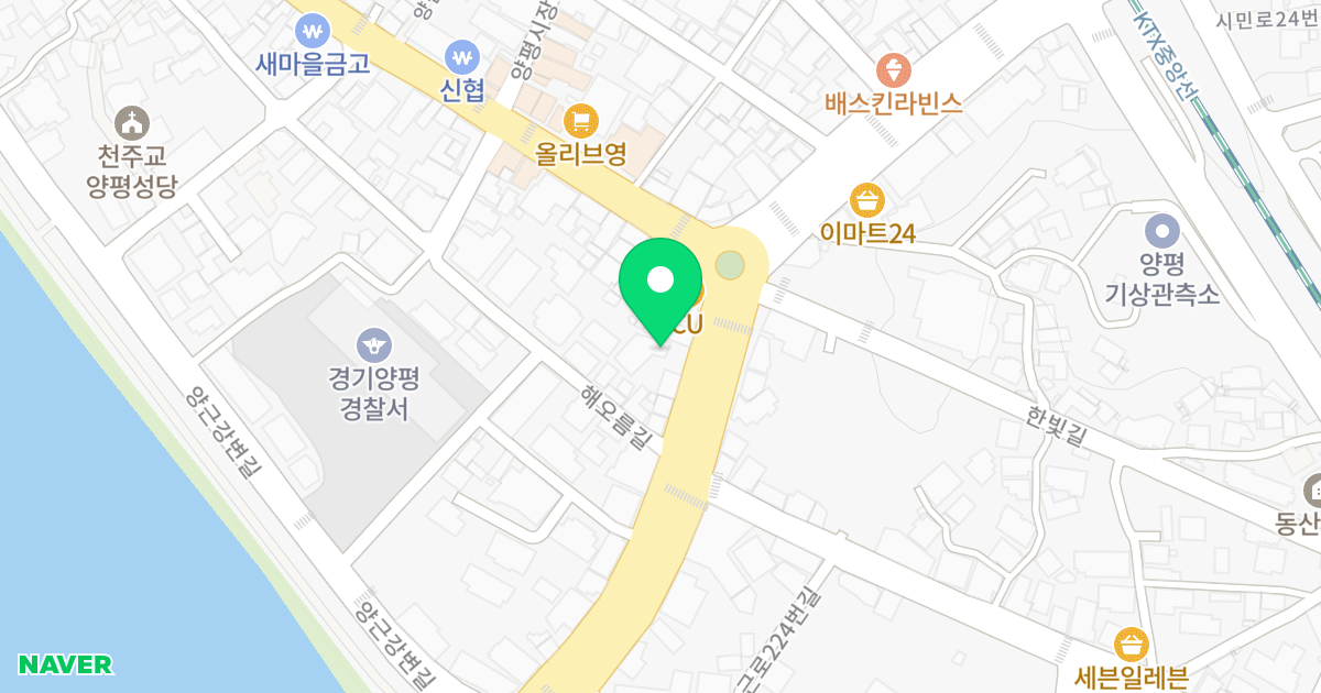 (284-2) 위치 지도 - 경기도 양평군 양평읍 양근로 212-1