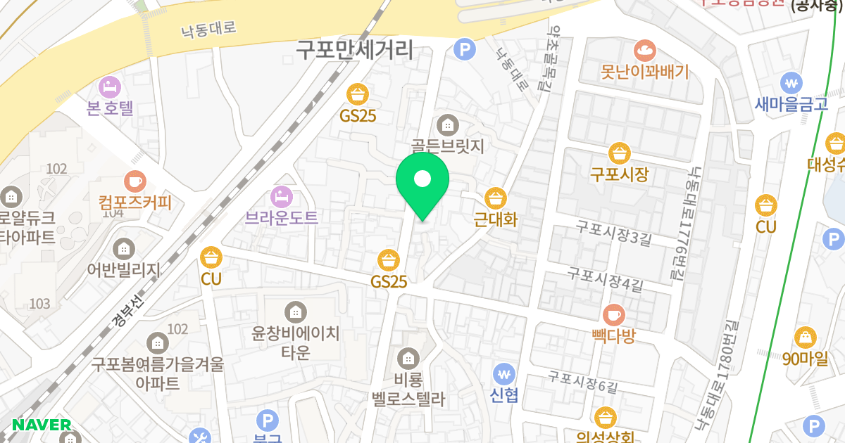 더리원 위치 지도 - 부산광역시 북구 낙동대로1766번길 25