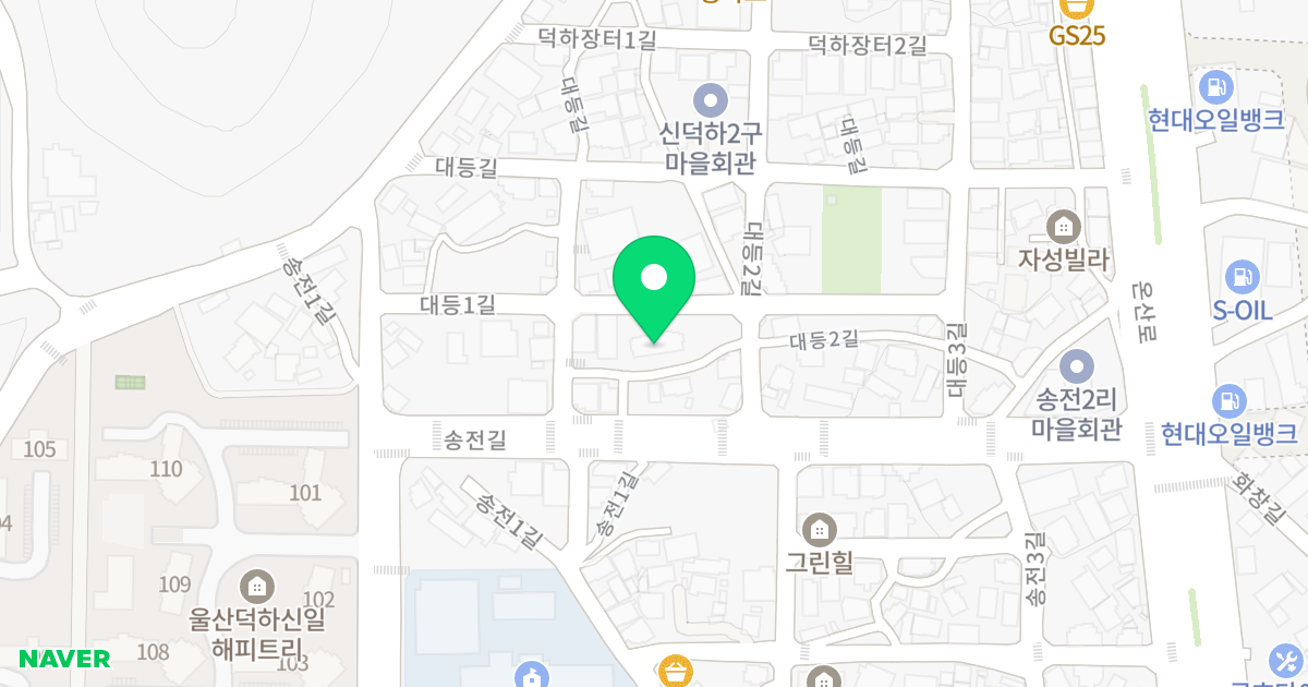 상남 모던힐 위치 지도 - 울산광역시 울주군 청량읍