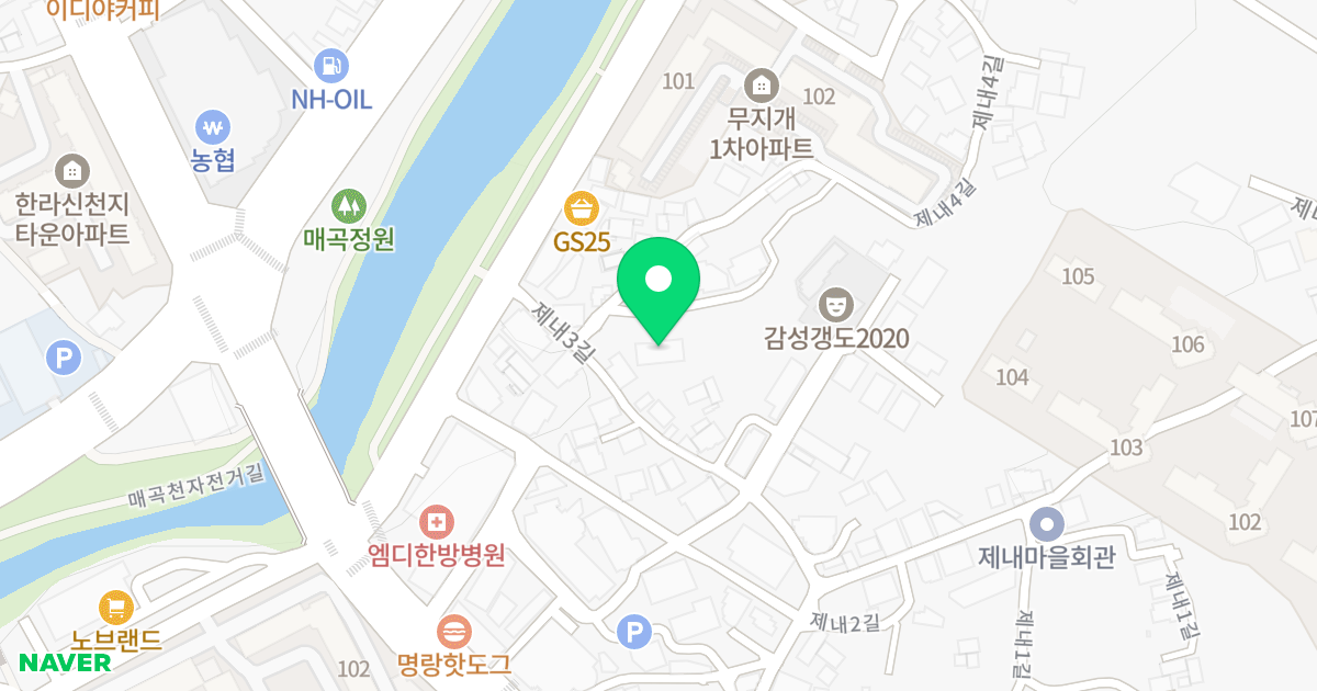 가람채 위치 지도 - 울산광역시 북구 제내4길 16-13