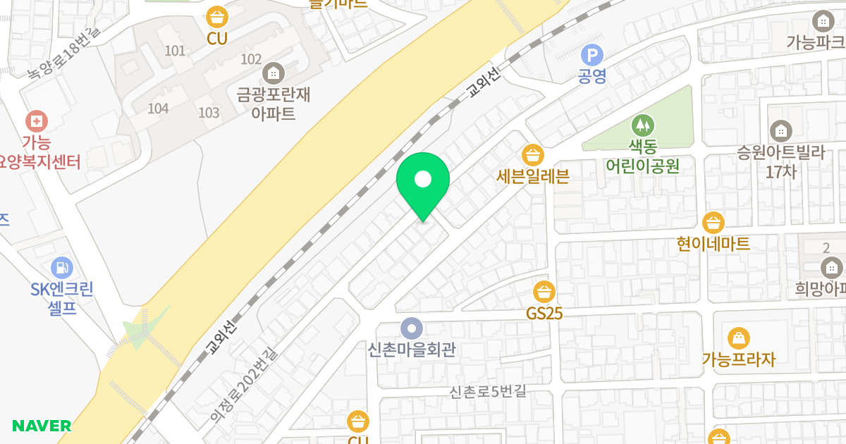 현대하이츠빌 위치 지도 - 경기도 의정부시 의정로202번길 42