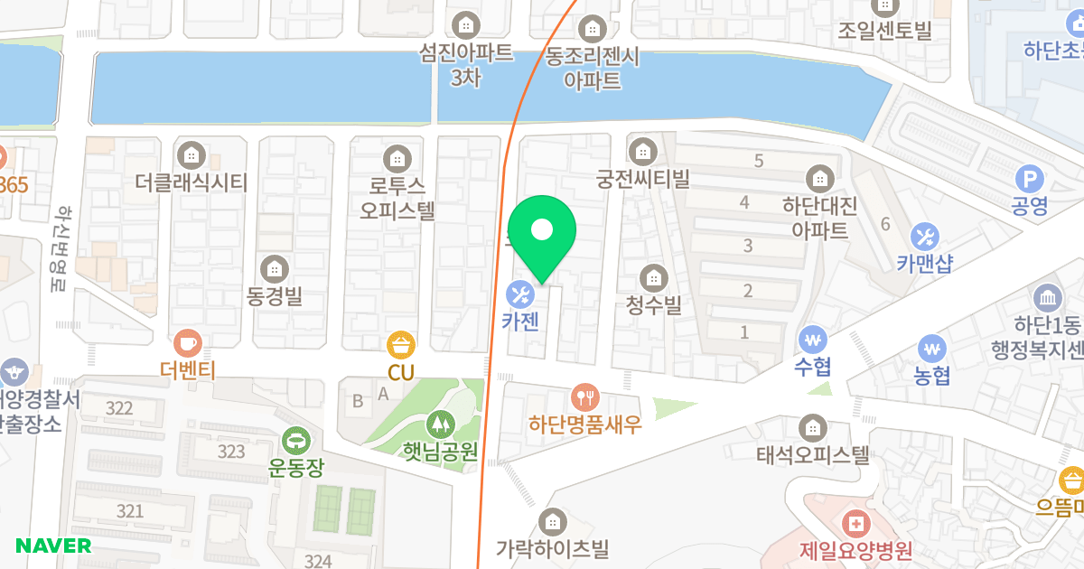 예일 위치 지도 - 부산광역시 사하구 동매로 25-5