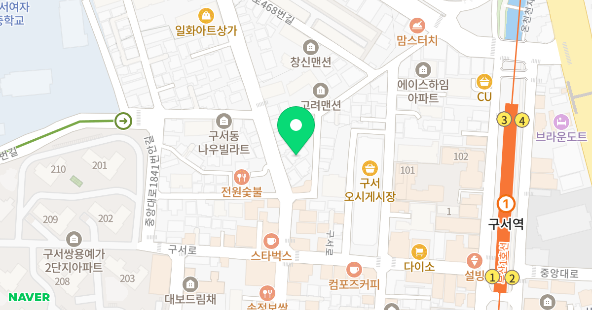 위클라우드1 위치 지도 - 부산광역시 금정구 금강로446번길 11