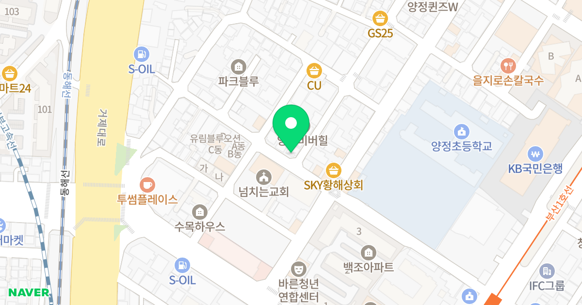 로얄팰리스 위치 지도 - 부산광역시 부산진구 거제천로 1