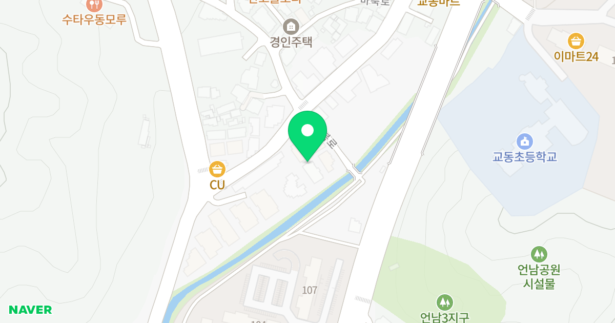 A동 위치 지도 - 경기도 용인시 기흥구 마북로 102