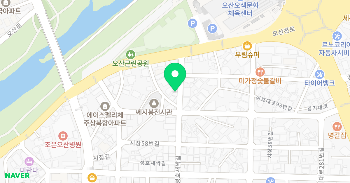 우리가IV 위치 지도 - 경기도 오산시 성호새싹길 65