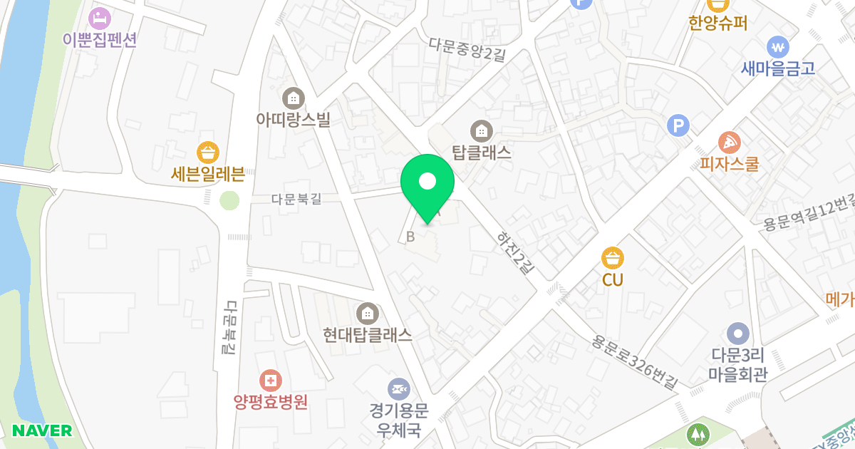 리치라움 A,B 동 위치 지도 - 경기도 양평군 용문면 하진2길 7