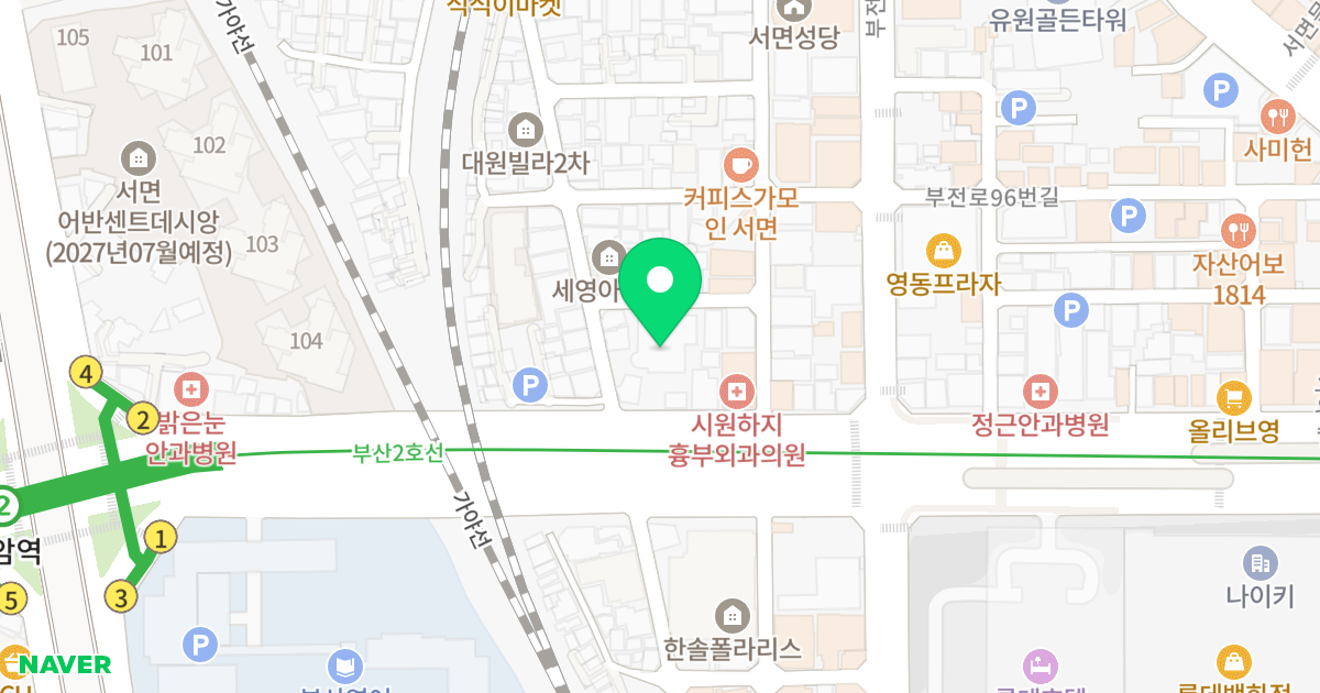 신동아오피스텔 위치 지도 - 부산광역시 부산진구 가야대로 749-1