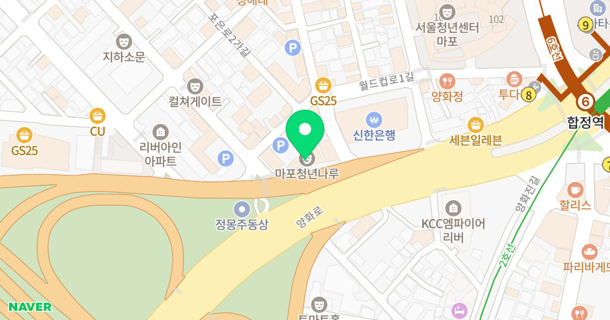 스퀘어리버뷰합정 위치 지도 - 서울특별시 마포구 양화로 13