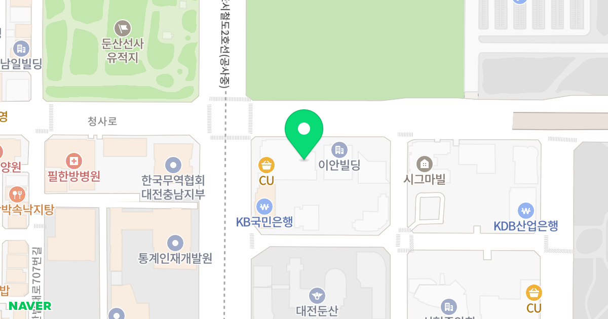 매그놀리아 위치 지도 - 대전광역시 서구 청사로 148