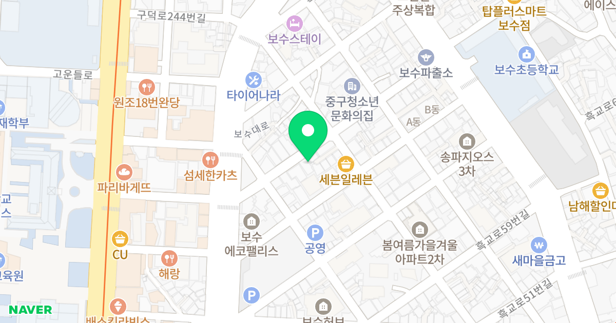 (29-16) 위치 지도 - 부산광역시 중구 흑교로75번길 17