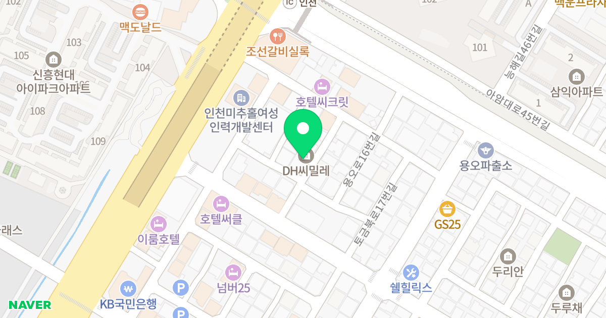(624-40) 위치 지도 - 인천광역시 미추홀구 토금북로11번길 13