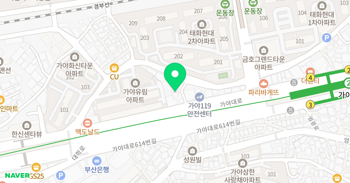루미프라다 위치 지도 - 부산광역시 부산진구 가야대로679번길 121-1