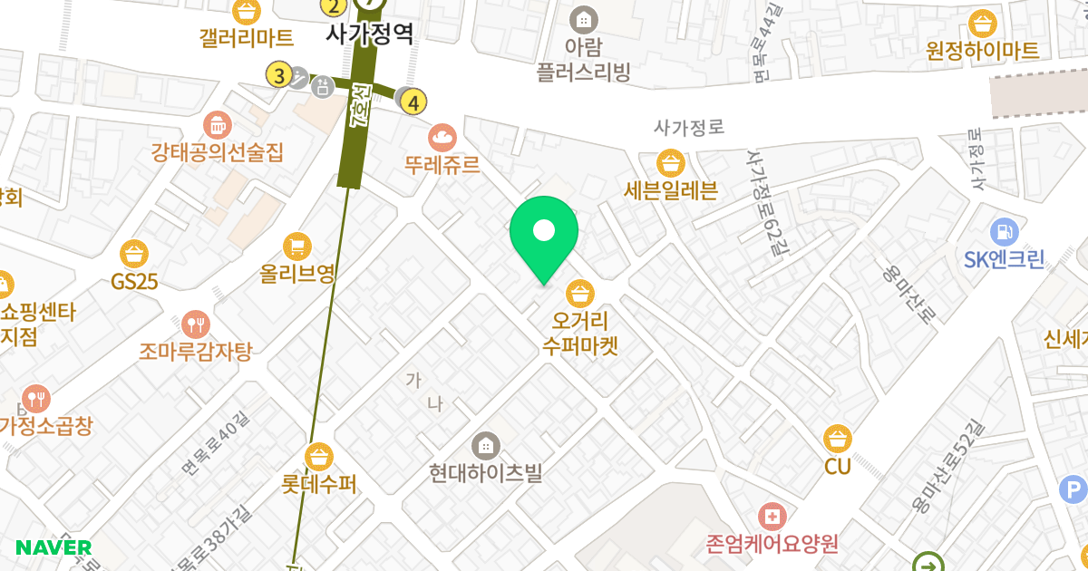 (616-20) 위치 지도 - 서울특별시 중랑구 면목로42길 25