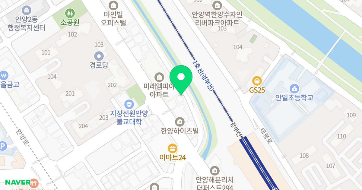 노블리앙비씨 4차 위치 지도 - 경기도 안양시 만안구 만안로340번길 150