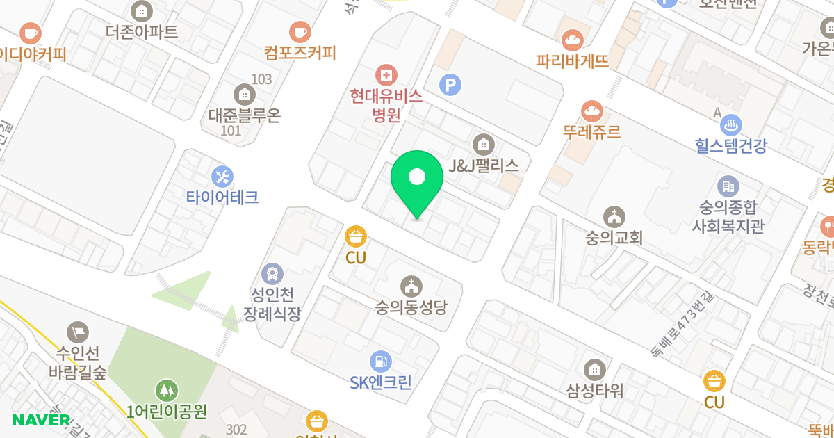 (340-17) 위치 지도 - 인천광역시 미추홀구 석정로10번길 17