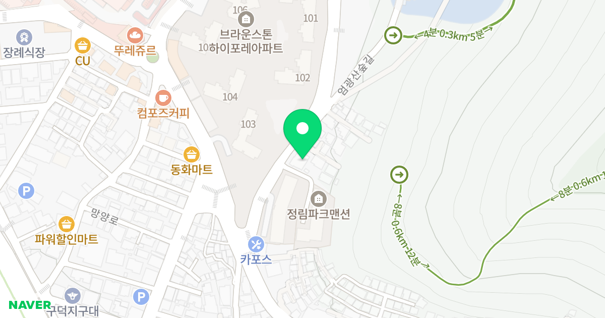 에비뉴엘 위치 지도 - 부산광역시 서구 망양로111번길 22