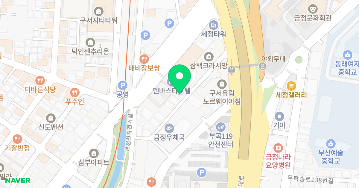 현진플라워 위치 지도 - 부산광역시 금정구 중앙대로1805번길 22