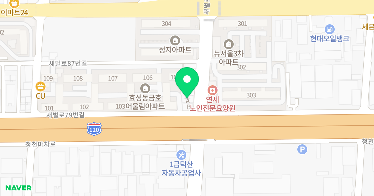 (218-24) 위치 지도 - 인천광역시 계양구 새벌로 81