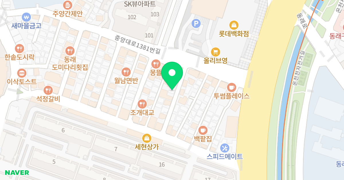 (750-66) 위치 지도 - 부산광역시 동래구 중앙대로1367번길 32-15