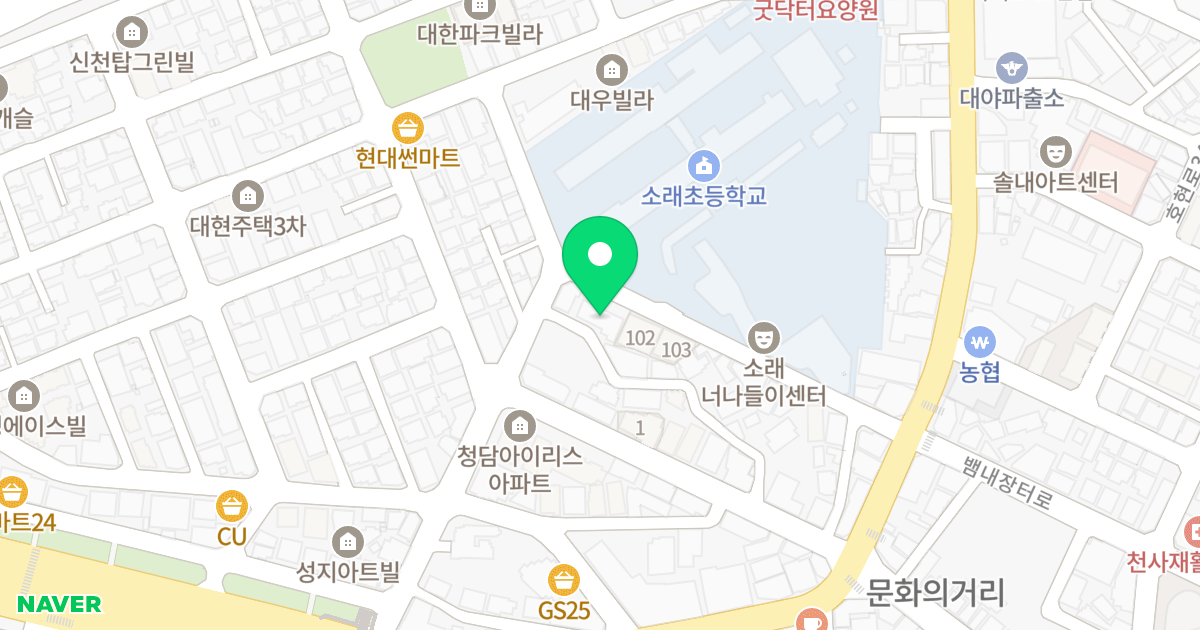 신천팰리스 위치 지도 - 경기도 시흥시