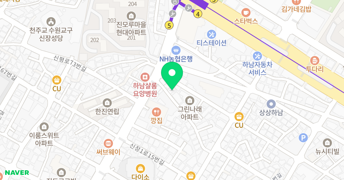 (427-188) 위치 지도 - 경기도 하남시 신장1로21번길 80