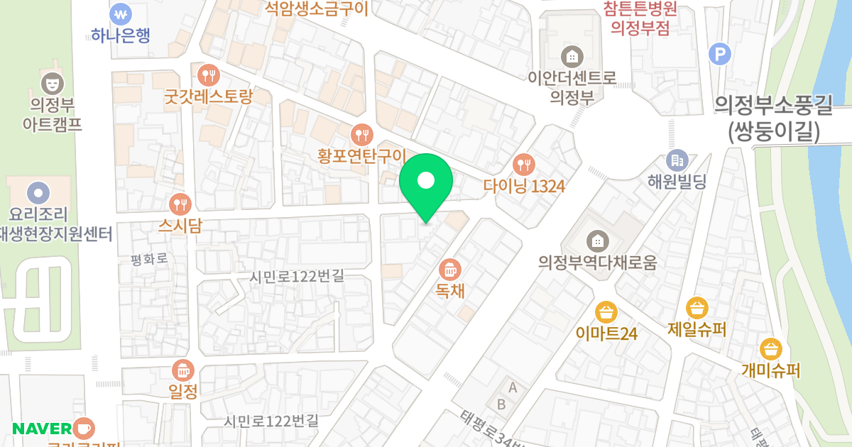 다올빌리지 위치 지도 - 경기도 의정부시 태평로45번길 15