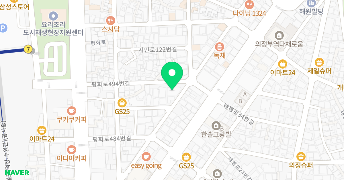 순영A타워 위치 지도 - 경기도 의정부시 평화로494번길 30
