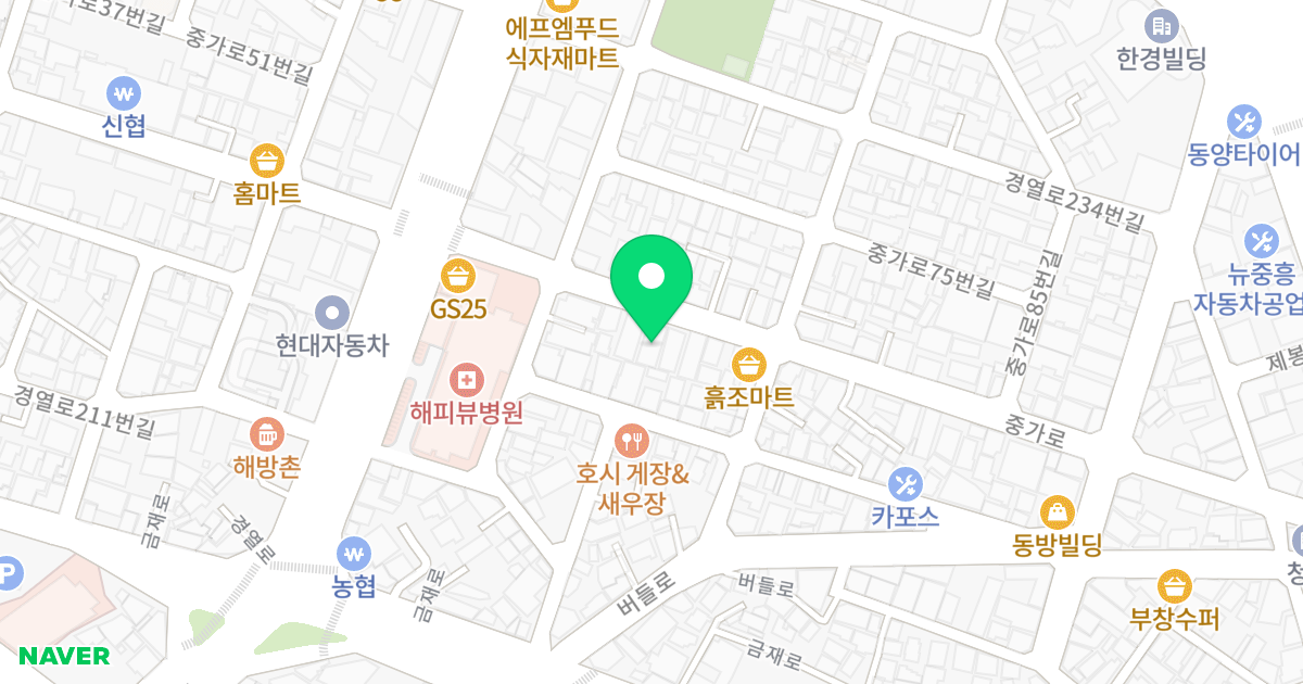 (6-2) 위치 지도 - 광주광역시 북구 중가로 70