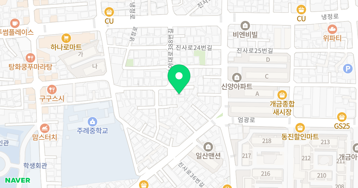 행복예감 위치 지도 - 부산광역시 사상구 가야대로388번길 55-4