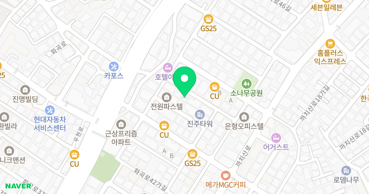 나인스퀘어 위치 지도 - 서울특별시 강서구 화곡로42나길 14-6