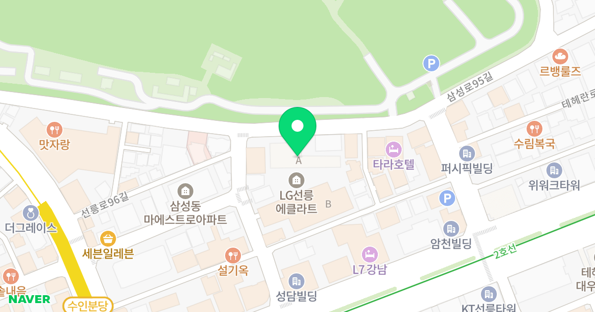 LG선릉에클라트 위치 지도 - 서울특별시 강남구 선릉로100길 42