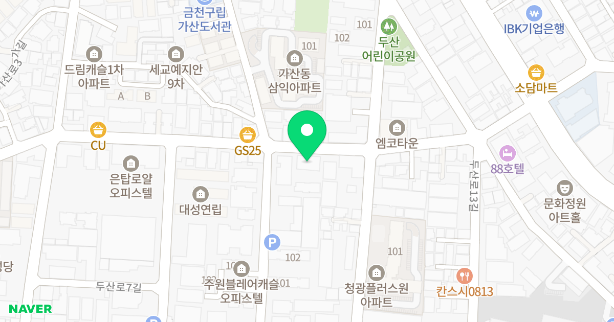 (301-15) 위치 지도 - 서울특별시 금천구 가산로3길 41
