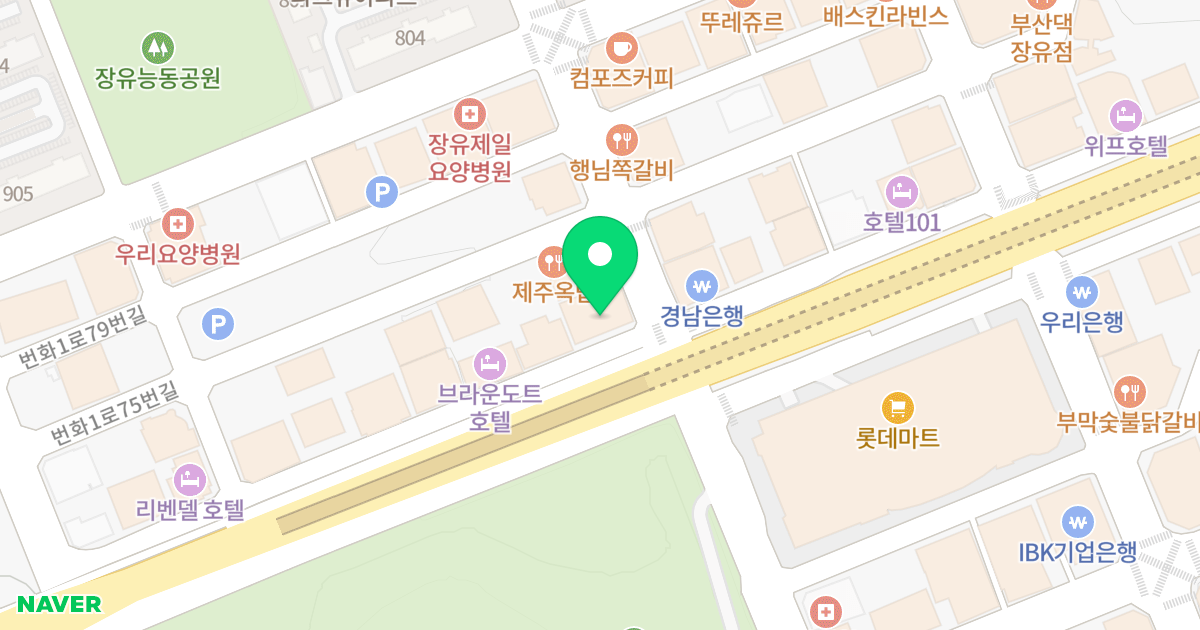 남명프라자 위치 지도 - 경상남도 김해시 번화1로67번길 2