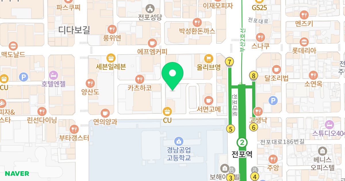 엘 프리메로 위치 지도 - 부산광역시 부산진구 서전로38번길 81