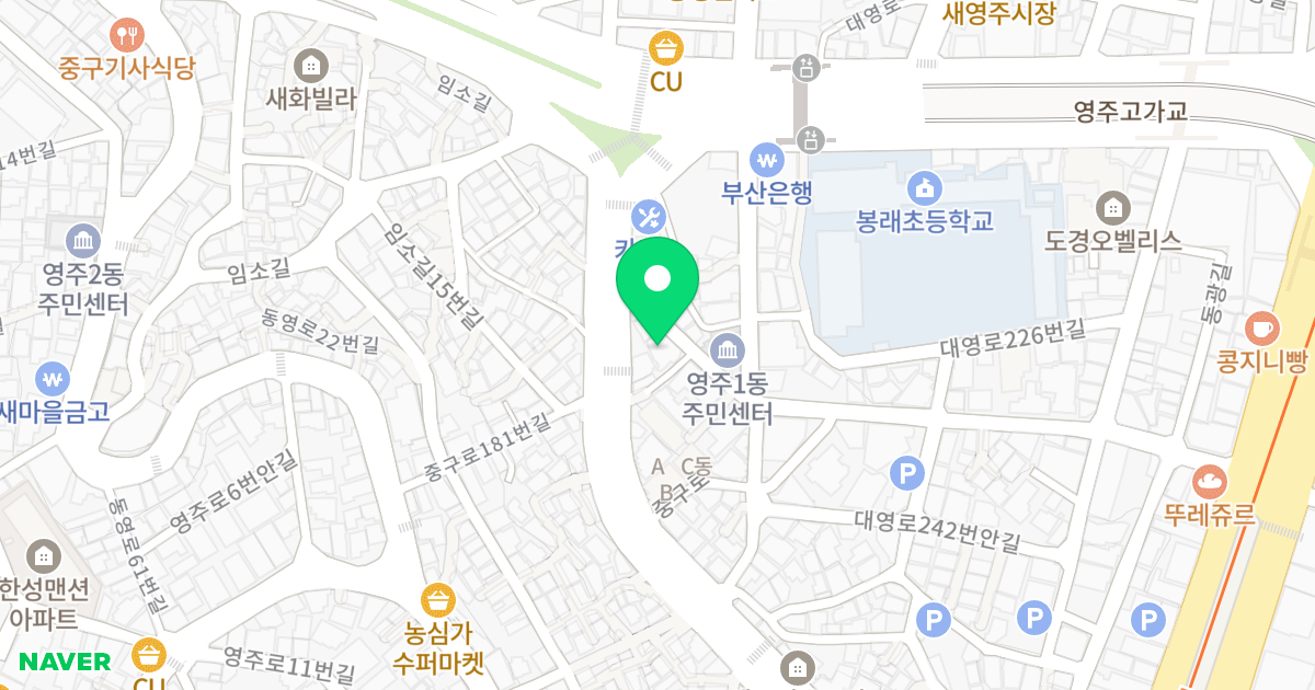 (554-7) 위치 지도 - 부산광역시 중구 중구로188번길 4-1