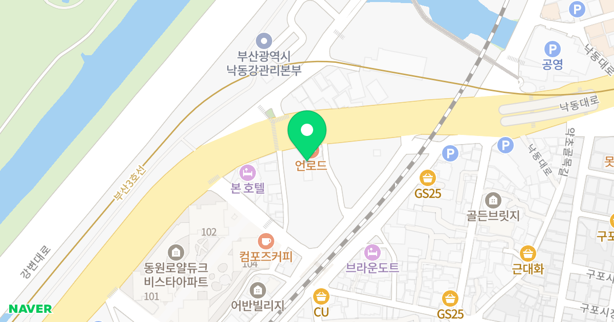 영인파밀리아 위치 지도 - 부산광역시 북구 낙동대로 1750